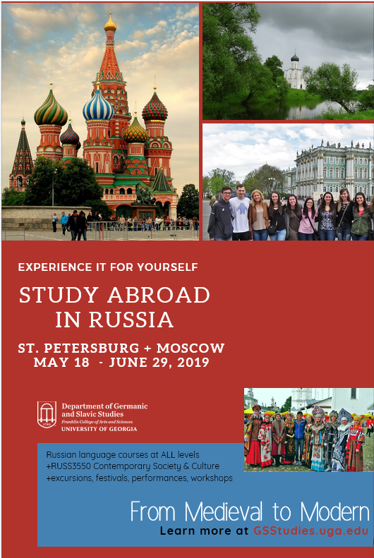 UGA Study Abroad in Russia Germanic and Slavic Studies